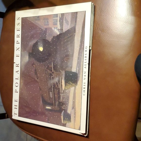 Lot of 2 Christmas Books The Polar Express hardcover with jacket & Mariah Carey - Picture 6 of 10